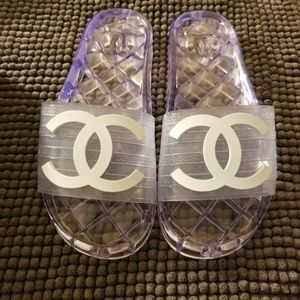 Chanel PVC Pool slides